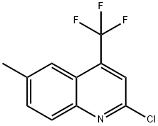 Quinoline, 2-chloro-6-methyl-4-(trifluoromethyl)- Structural