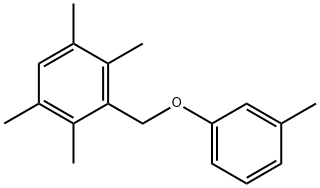 Benzene, 1,2,4,5-tetramethyl-3-[(3-methylphenoxy)methyl]- Structural