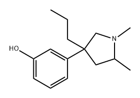Phenol, 3-(1,5-dimethyl-3-propyl-3-pyrrolidinyl)- Structural