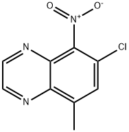 Quinoxaline, 6-chloro-8-methyl-5-nitro- Structural