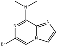 Imidazo[1,2-a]pyrazin-8-amine, 6-bromo-N,N-dimethyl- Structural