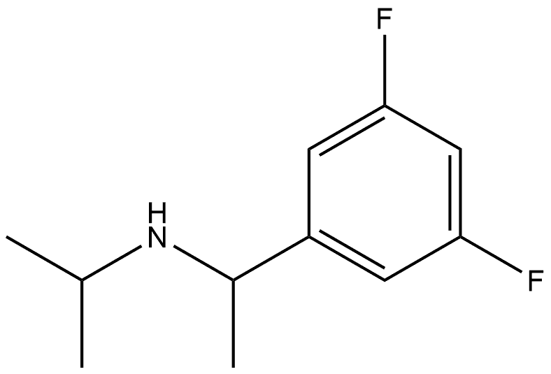 Benzenemethanamine, 3,5-difluoro-α-methyl-N-(1-methylethyl)- Structural