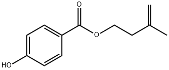 Benzoic acid, 4-hydroxy-, 3-methyl-3-buten-1-yl ester Structural