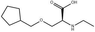 O-(cyclopentylmethyl)-N-ethyl-L-serine Structural