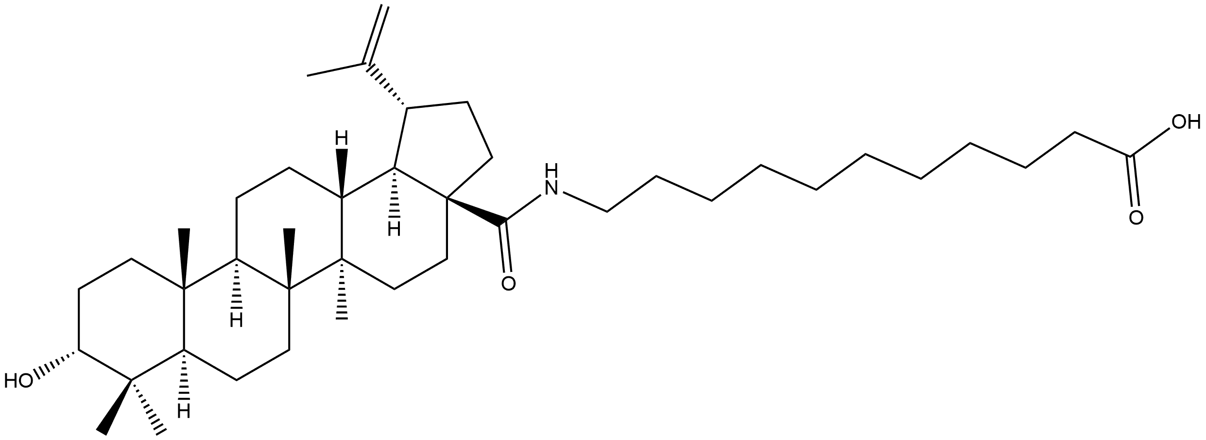 Undecanoic acid, 11-[[(3α)-3-hydroxy-28-oxolup-20(29)-en-28-yl]amino]- (9CI) Structural