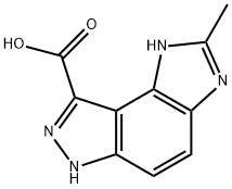 Imidazo[4,5-e]indazole-8-carboxylic acid, 1,6-dihydro-2-methyl- Structural
