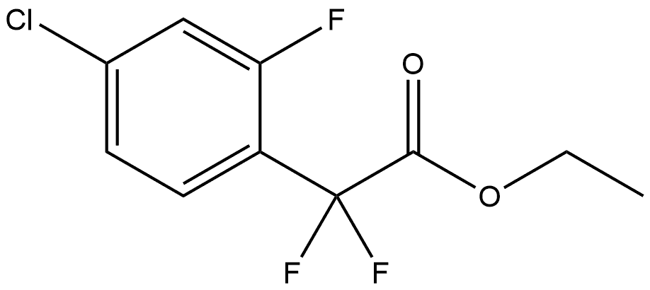 Ethyl 4-chloro-α,α,2-trifluorobenzeneacetate Structural