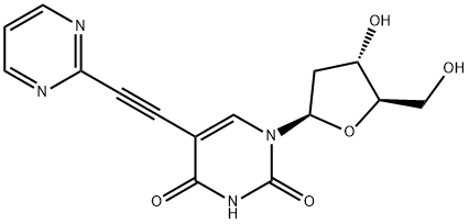 Uridine, 2'-deoxy-5-(2-pyrimidinylethynyl)- (9CI) Structural