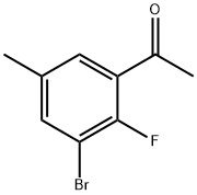 Ethanone, 1-(3-bromo-2-fluoro-5-methylphenyl)- Structural