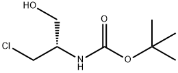 Carbamic acid, N-[(1S)-2-chloro-1-(hydroxymethyl)ethyl]-, 1,1-dimethylethyl ester Structural