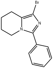 Imidazo[1,5-a]pyridine, 1-bromo-5,6,7,8-tetrahydro-3-phenyl- Structural