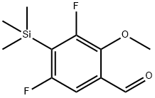 Benzaldehyde, 3,5-difluoro-2-methoxy-4-(trimethylsilyl)- Structural