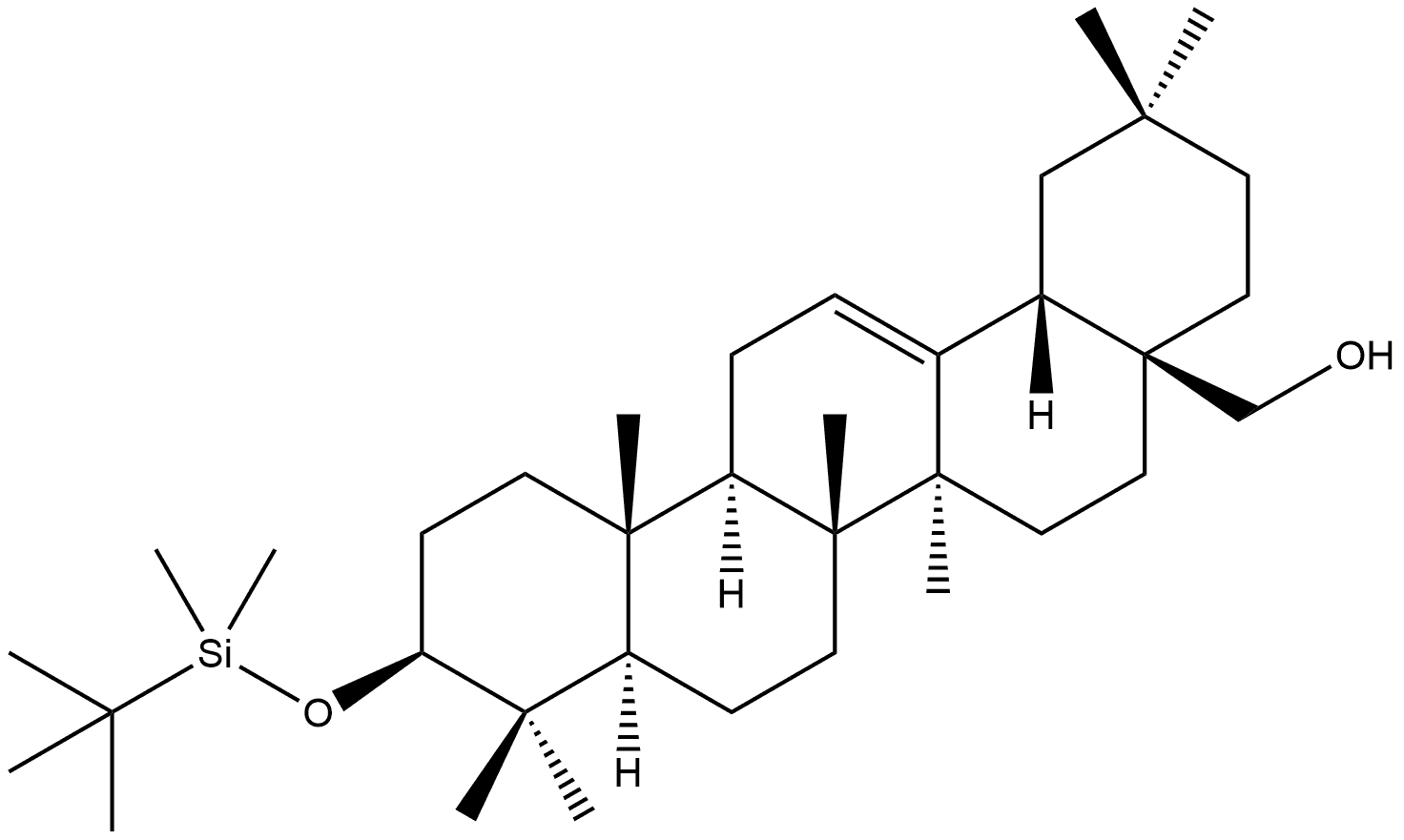 Olean-12-en-28-ol, 3-[[(1,1-dimethylethyl)dimethylsilyl]oxy]-, (3b)- Structural