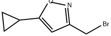Isoxazole, 3-(bromomethyl)-5-cyclopropyl- Structural