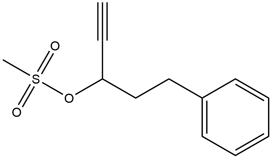 Benzenepropanol, α-ethynyl-, 1-methanesulfonate Structural