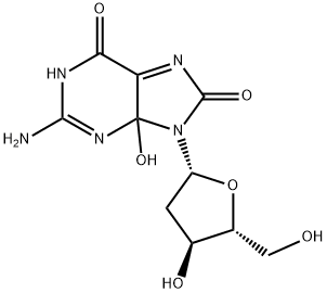 Guanosine, 2'-deoxy-4,8-dihydro-4-hydroxy-8-oxo- Structural