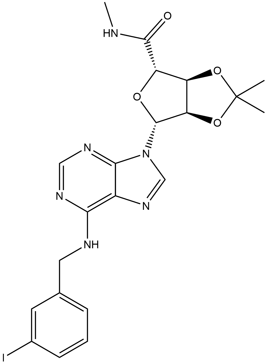IB-MECA acetonide Structural