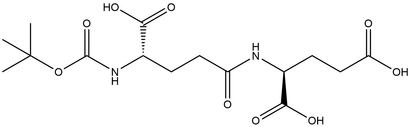 L-Glutamic acid, N-[(1,1-dimethylethoxy)carbonyl]-L-γ-glutamyl- (9CI) Structural