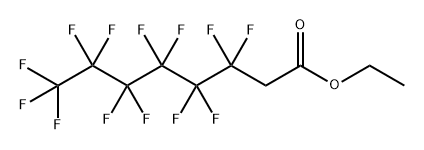 Octanoic acid, 3,3,4,4,5,5,6,6,7,7,8,8,8-tridecafluoro-, ethyl ester Structural