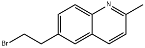 Quinoline, 6-(2-bromoethyl)-2-methyl- Structural
