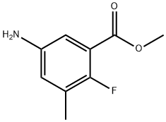 methyl 5-amino-2-fluoro-3-methylbenzoate Structural