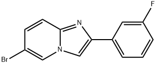 Imidazo[1,2-a]pyridine, 6-bromo-2-(3-fluorophenyl)- Structural