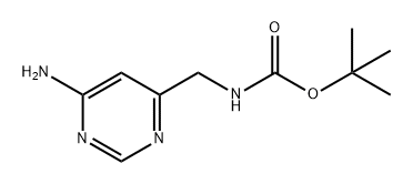 Carbamic acid, N-[(6-amino-4-pyrimidinyl)methyl]-, 1,1-dimethylethyl ester Structural