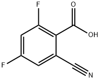 Benzoic acid, 2-cyano-4,6-difluoro- Structural