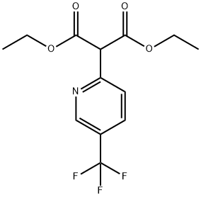 Propanedioic acid, 2-[5-(trifluoromethyl)-2-pyridinyl]-, 1,3-diethyl ester Structural