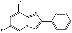 Imidazo[1,2-a]pyridine, 8-bromo-6-fluoro-2-phenyl- Structural