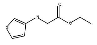 Glycine, N-3-thienyl-, ethyl ester Structural