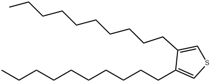 Thiophene, 3,4-didecyl- Structural