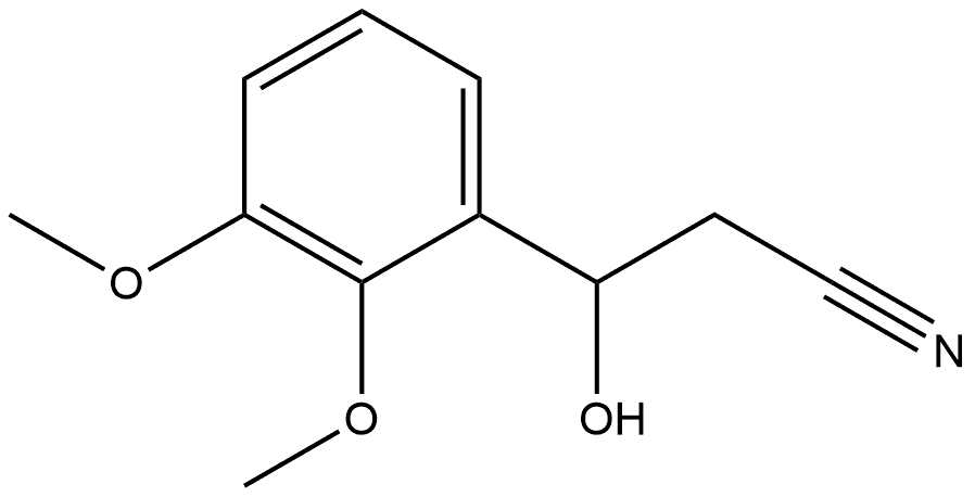 Benzenepropanenitrile, β-hydroxy-2,3-dimethoxy- Structural