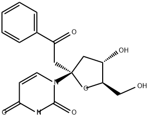 Uridine, 2'-deoxy-1'-C-(2-oxo-2-phenylethyl)- (9CI) Structural