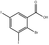 Benzoic acid, 2-bromo-3,5-diiodo- Structural