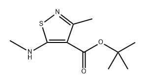Tert-butyl 3-methyl-5-(methylamino)isothiazole-4-carboxylate Structural