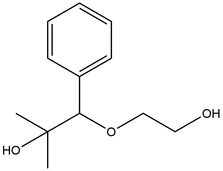 Benzeneethanol, β-(2-hydroxyethoxy)-α,α-dimethyl- Structural