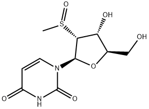 Uridine, 2'-deoxy-2'-(methylsulfinyl)- (9CI) Structural