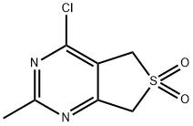 Thieno[3,4-d]pyrimidine, 4-chloro-5,7-dihydro-2-methyl-, 6,6-dioxide Structural