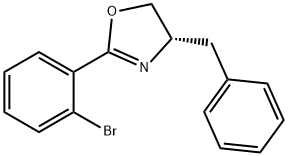 Oxazole, 2-(2-bromophenyl)-4,5-dihydro-4-(phenylmethyl)-, (4S)- Structural