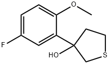 Thiophene-3-ol, 3-(5-fluoro-2-methoxyphenyl)tetrahydro- Structural