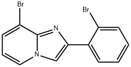 Imidazo[1,2-a]pyridine, 8-bromo-2-(2-bromophenyl)- Structural