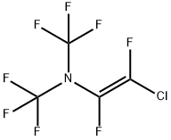 vinylamine-2-chloro-1,2-difluoro-N,N-bis(trifluoromethyl) Structural