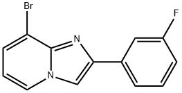 Imidazo[1,2-a]pyridine, 8-bromo-2-(3-fluorophenyl)- Structural