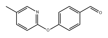 Benzaldehyde, 4-[(5-methyl-2-pyridinyl)oxy]- Structural