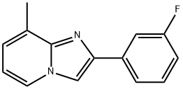 Imidazo[1,2-a]pyridine, 2-(3-fluorophenyl)-8-methyl- Structural