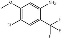 Benzenamine, 4-chloro-5-methoxy-2-(trifluoromethyl)- Structural