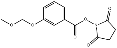 Benzoic acid, 3-(methoxymethoxy)-, 2,5-dioxo-1-pyrrolidinyl ester Structural