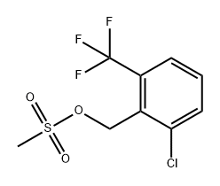 Benzenemethanol, 2-chloro-6-(trifluoromethyl)-, 1-methanesulfonate Structural