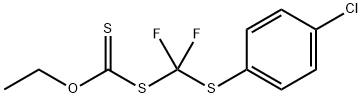 S-{[(4-Chlorophenyl)sulfanyl](difluoro)methyl} O-ethyl carbonodithioate Structural